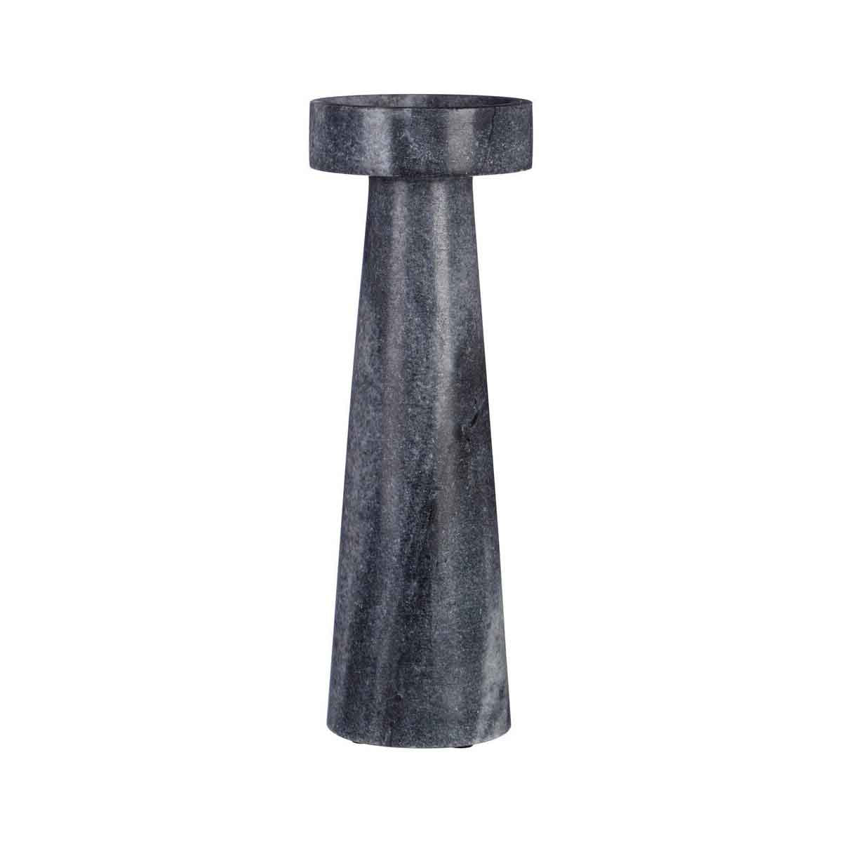 Kira Large Grey Marble Candle Holder