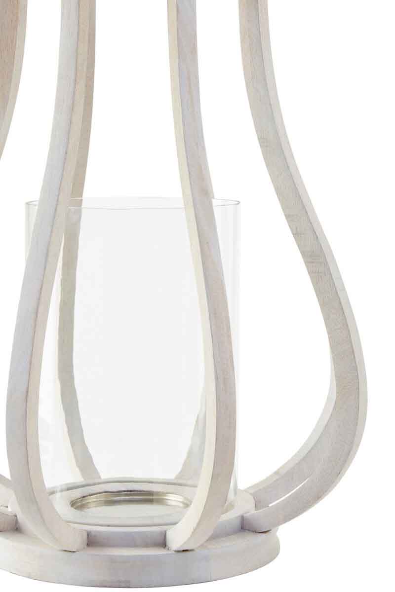 Jain Curved Wood Lantern
