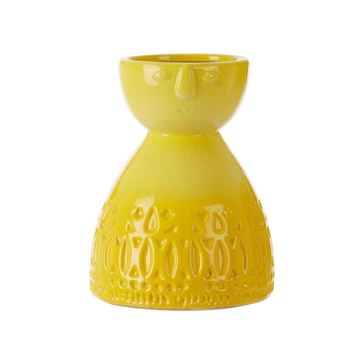 Mimo Small Yellow Face Vase