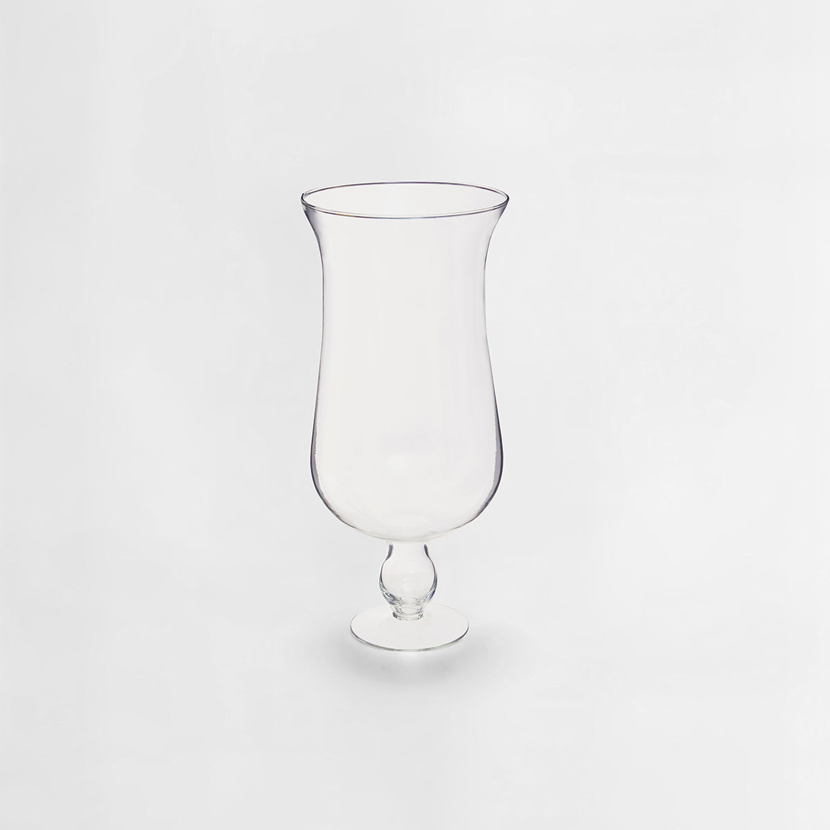 Ambra Clear Glass Fluted Vase.