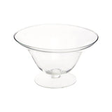 Ambra Clear Glass Fluted Bowl.