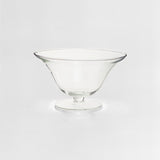 Ambra Clear Glass Fluted Bowl.