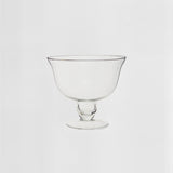 Ambra Clear Glass Footed Bowl