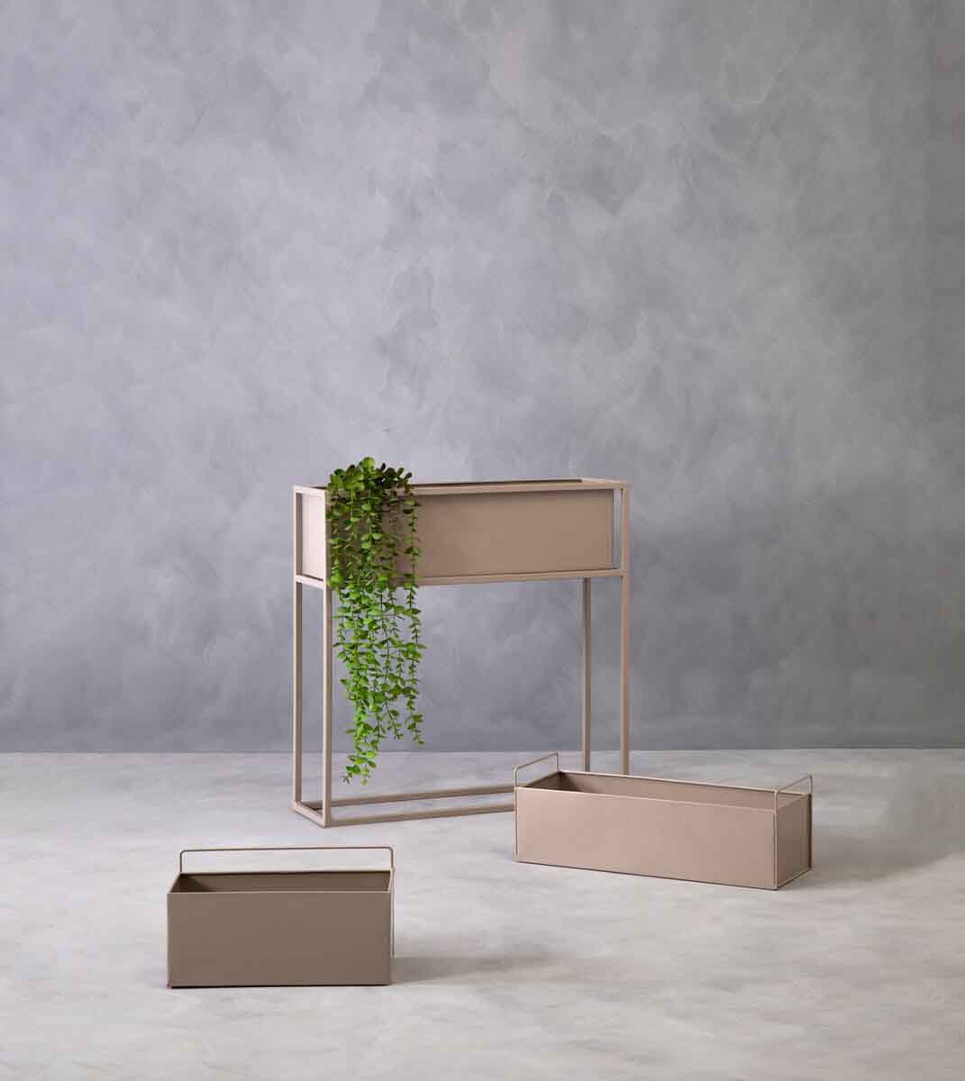 Asher Wall Plant Box Grey