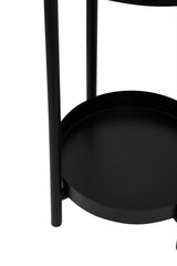 Asher Two Tier Black Plant Stand