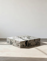 Aesop Low Coffee Table, Square Marble