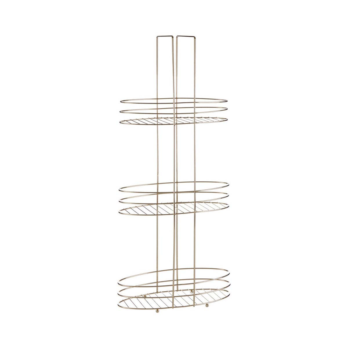 Dara 3 Tier Gold Plated Storage Rack