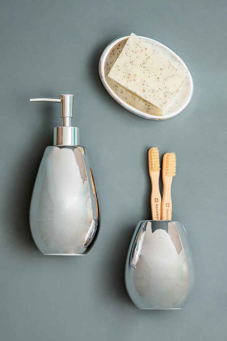 Magpie Dolomite Silver 3Pc Bathroom Set