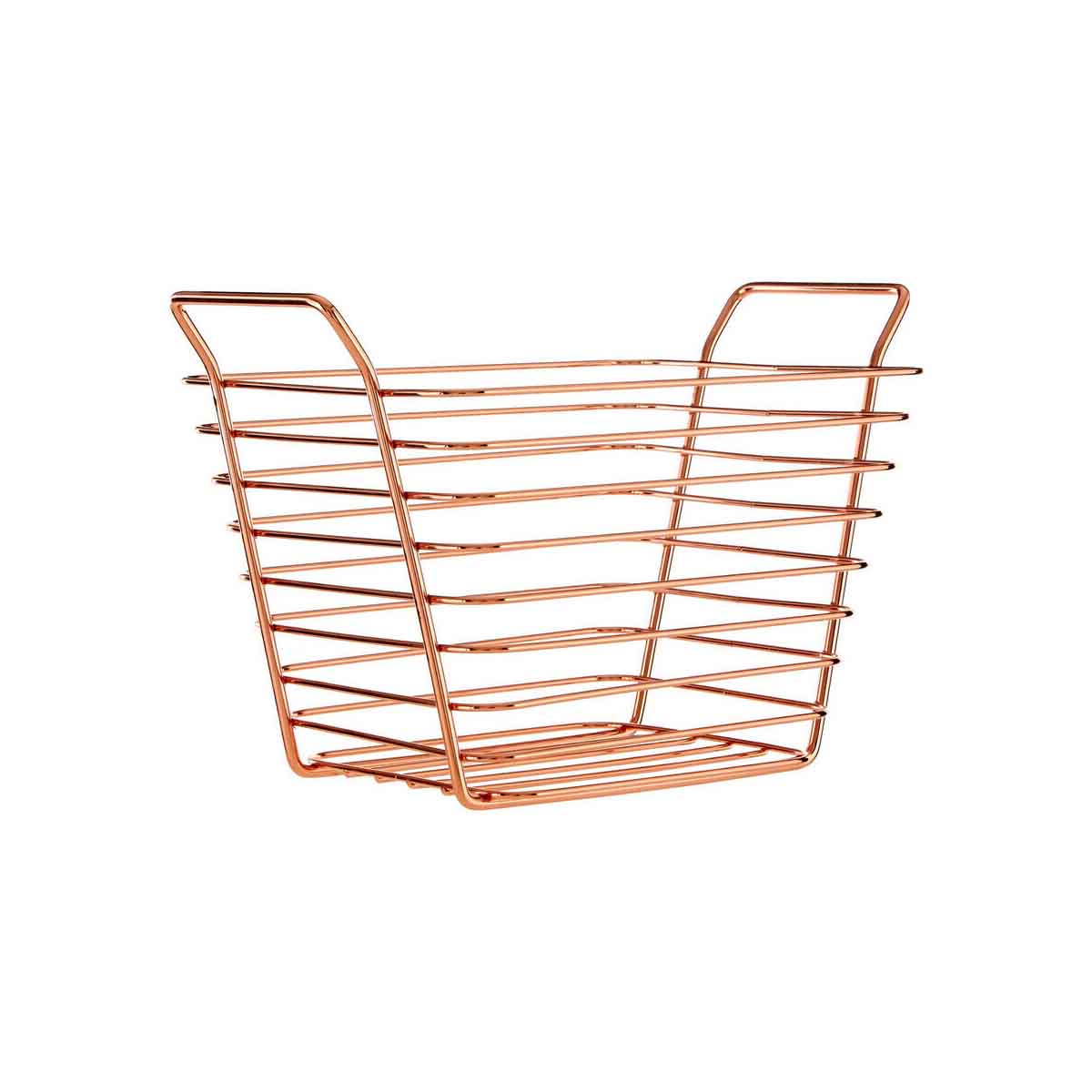 Shine Small Gold Finish Wire Basket