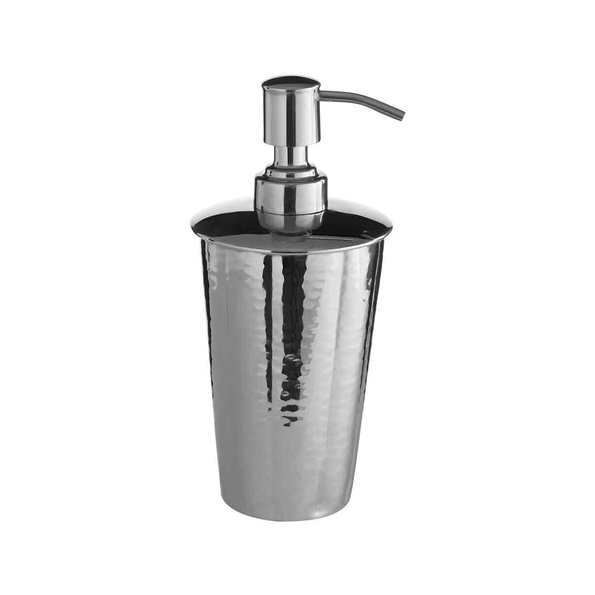 Hammered Bathroom Nickel Finish Lotion Dispenser