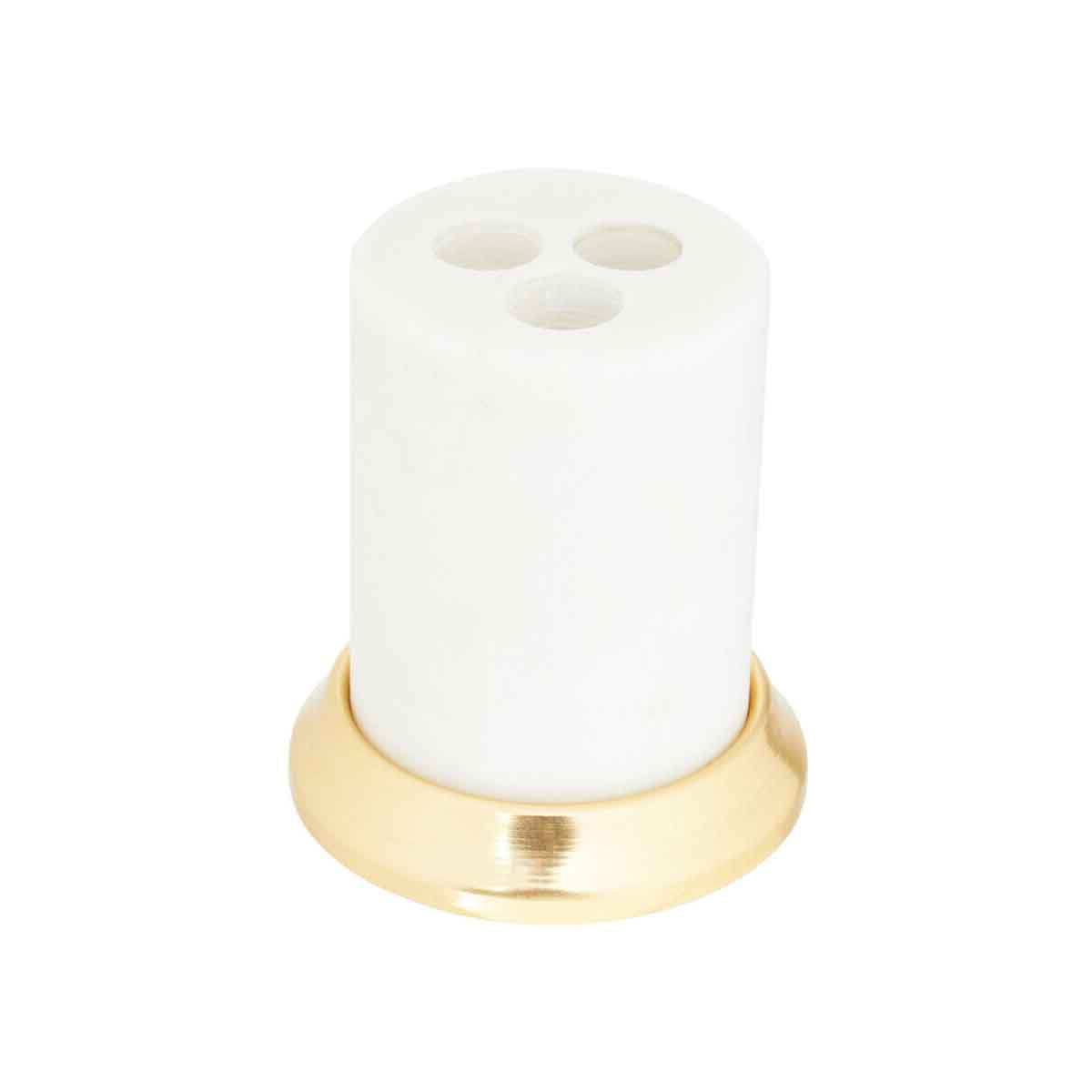 Mako White Marble Toothbrush Holder