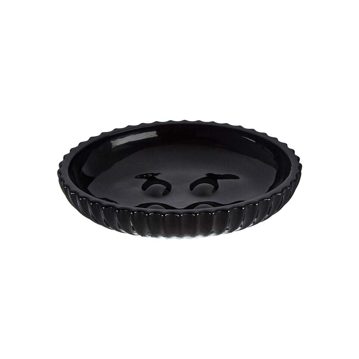 Ticino Brittany Black Glass Soap Dish