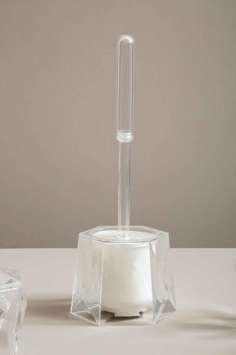 Dow Clear Acrylic Toilet Brush Holder