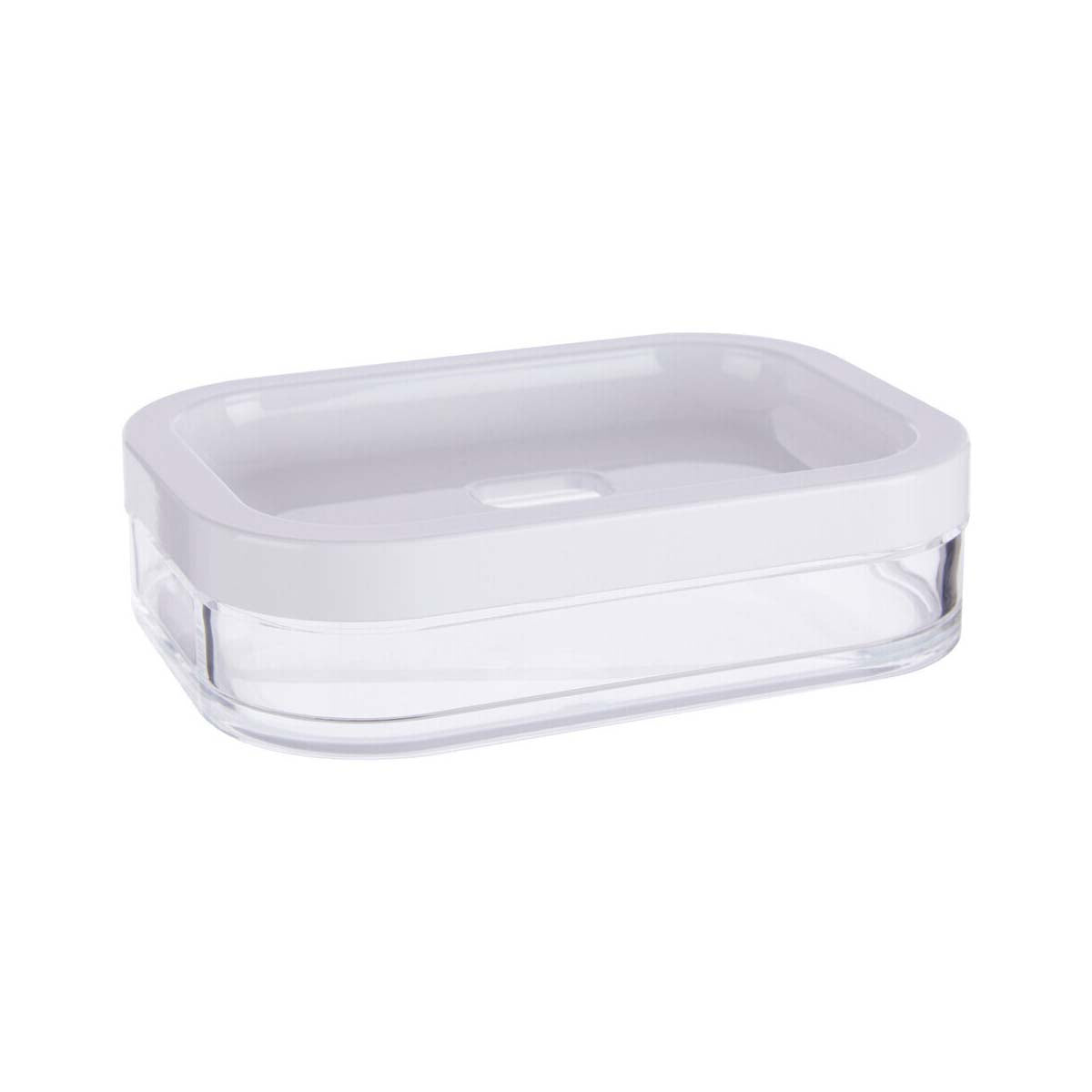 Ando White Acrylic Soap Dish