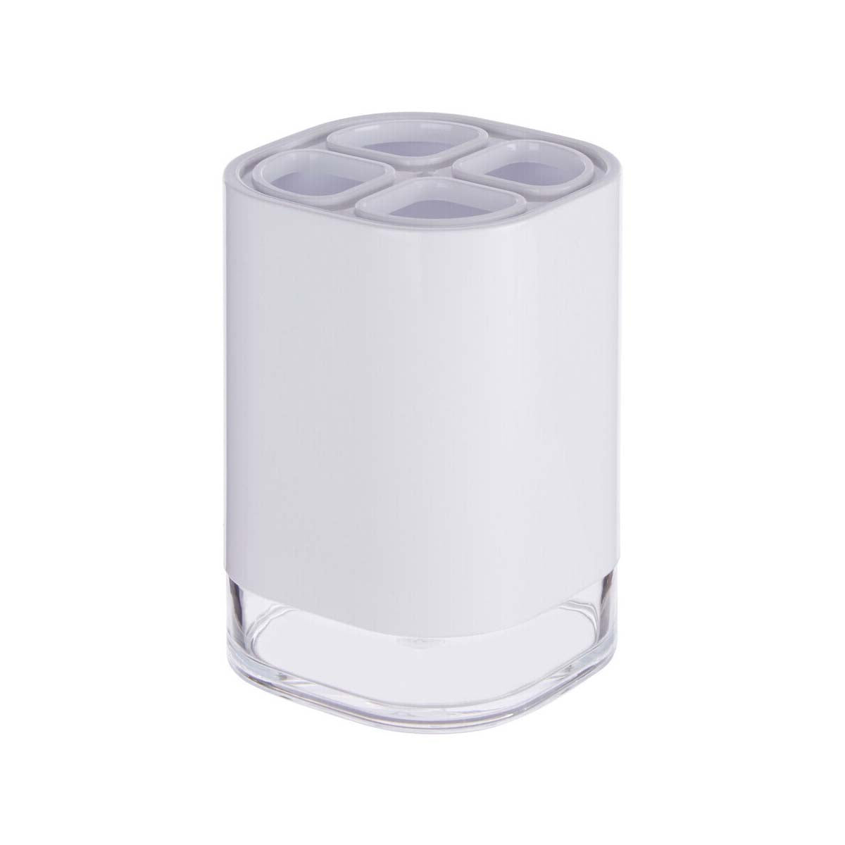 Ando White Acrylic Toothbrush Holder