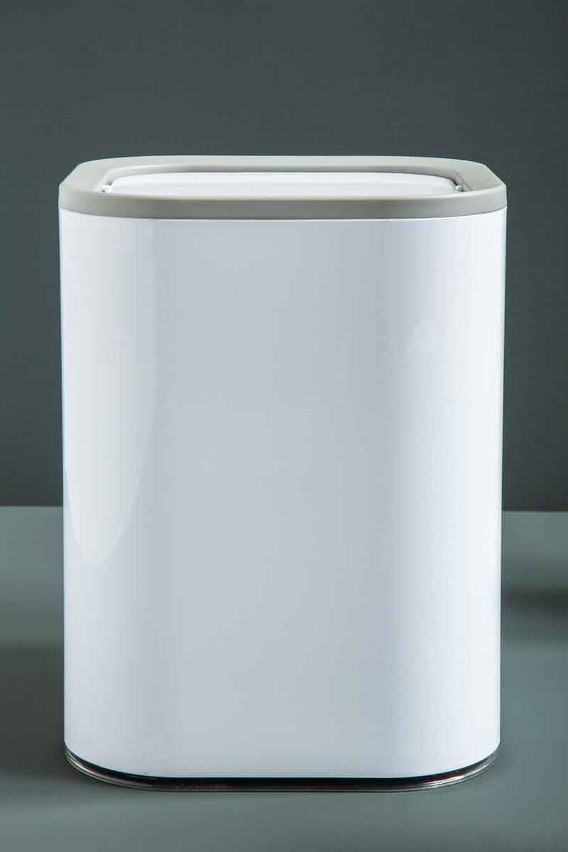 Ando White Acrylic Waste Bin