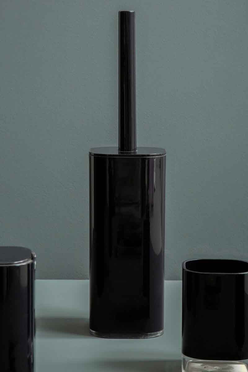 Ando Black Acrylic Toilet Brush Holder