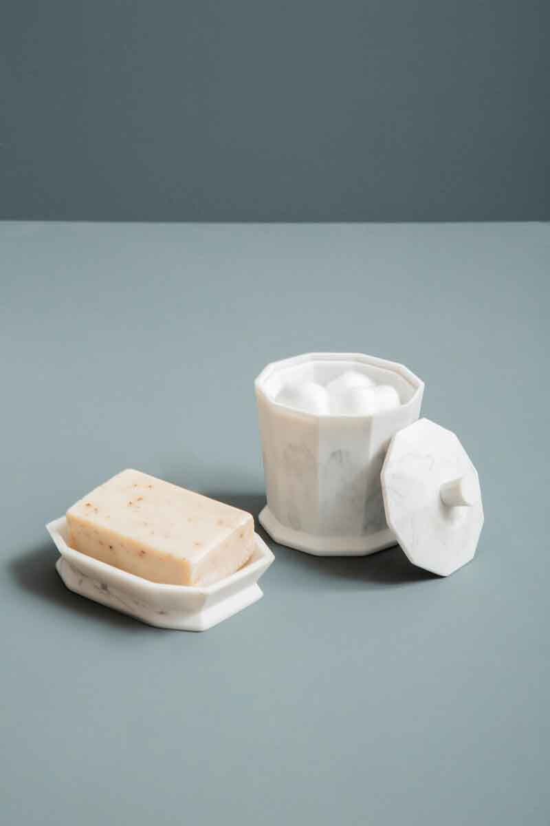 Riviera Grey Cotton Jar