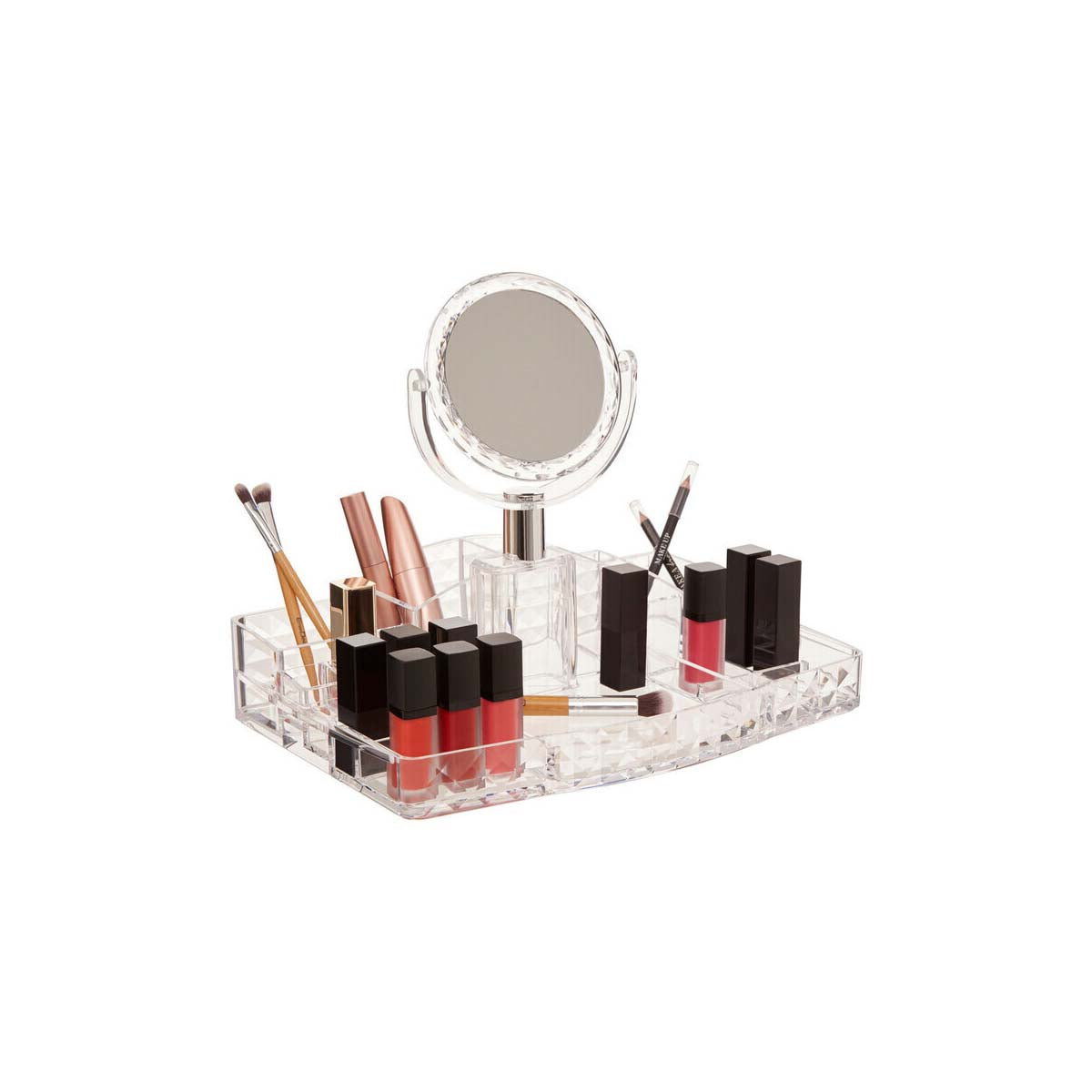 Beauty Cosmetic Organiser With A Mirror