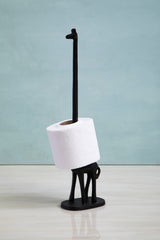 Fauna Black Giraffe Toilet Roll Holder