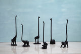 Fauna Black Giraffe Toilet Roll Holder