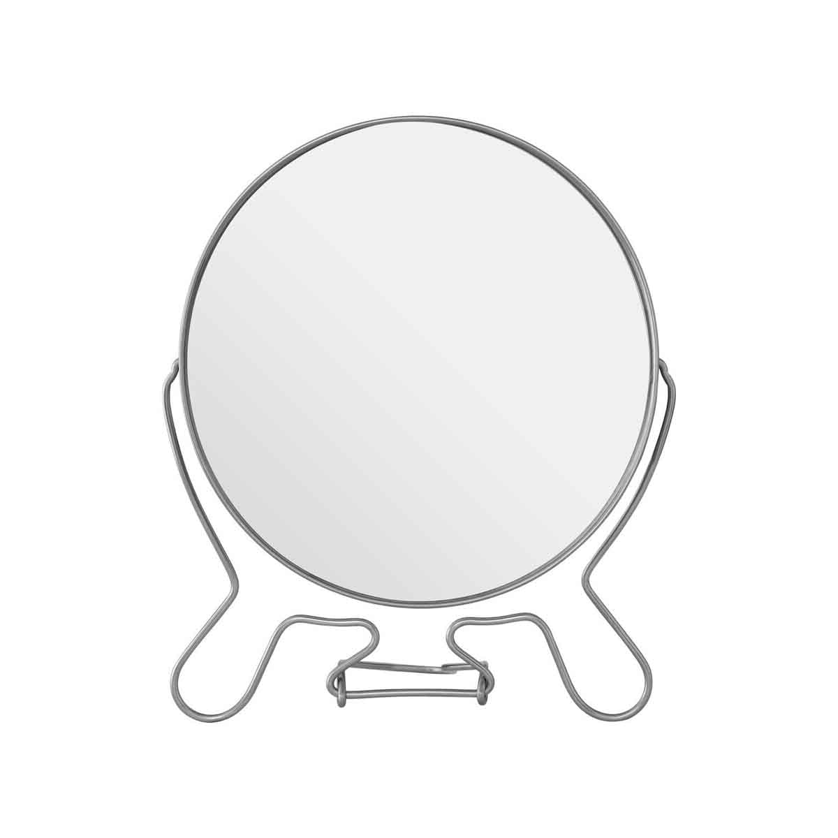 Mison Silver Effect 2 Sided Large Shaving Mirror