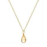 Citrine Charm Necklace