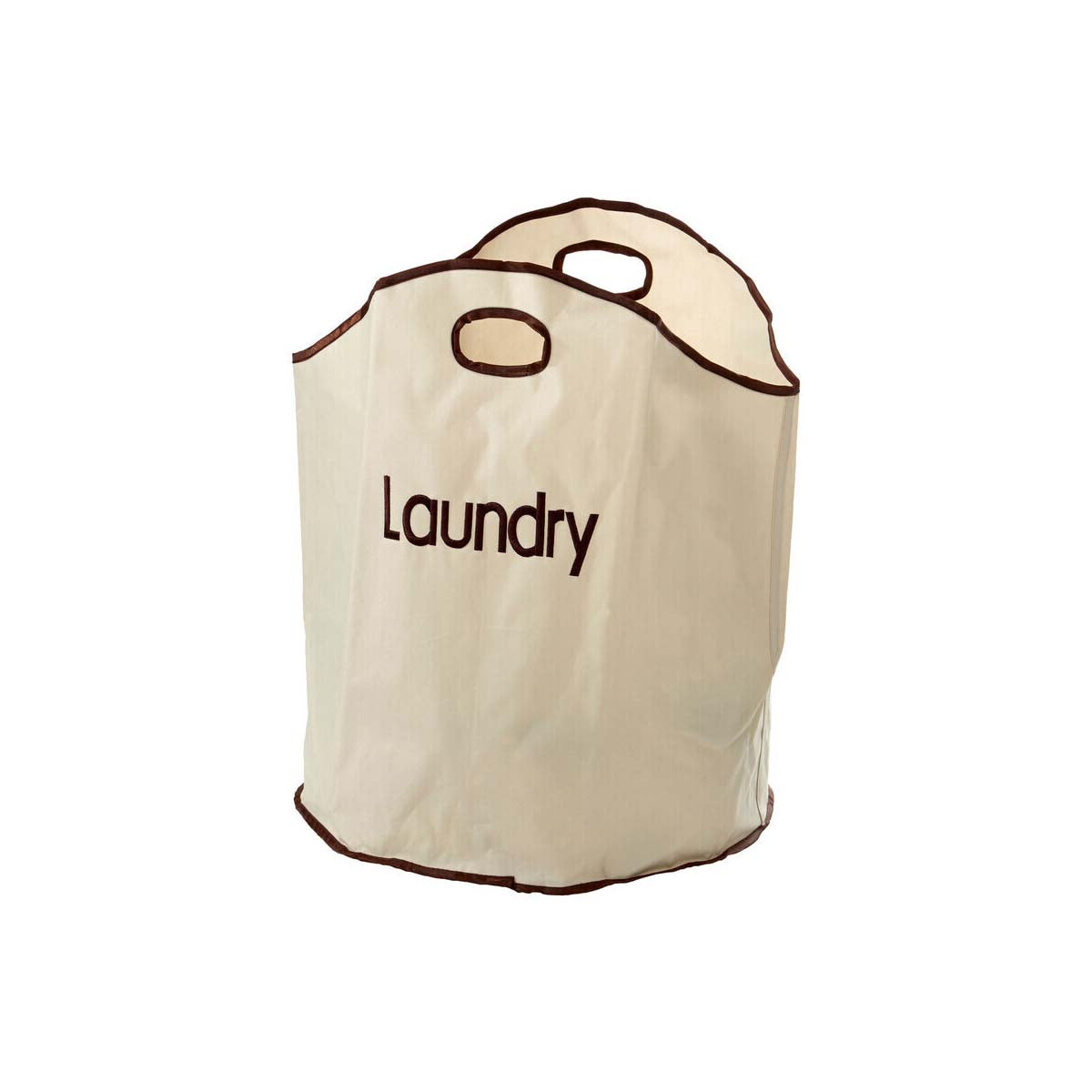 Cream  Polyester Laundry Bag