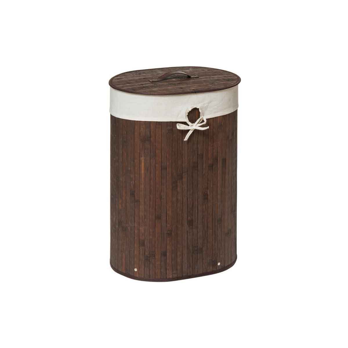 Kankyo Dark Brown Oval Laundry Hamper