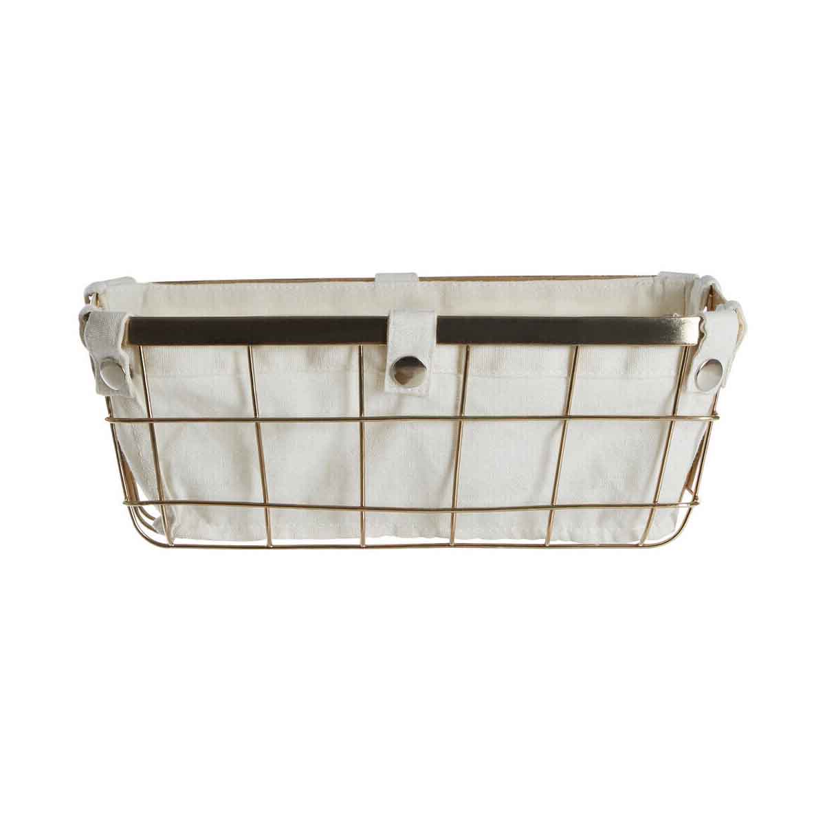 Harga Small Gold Finish Iron Wire Storage Basket