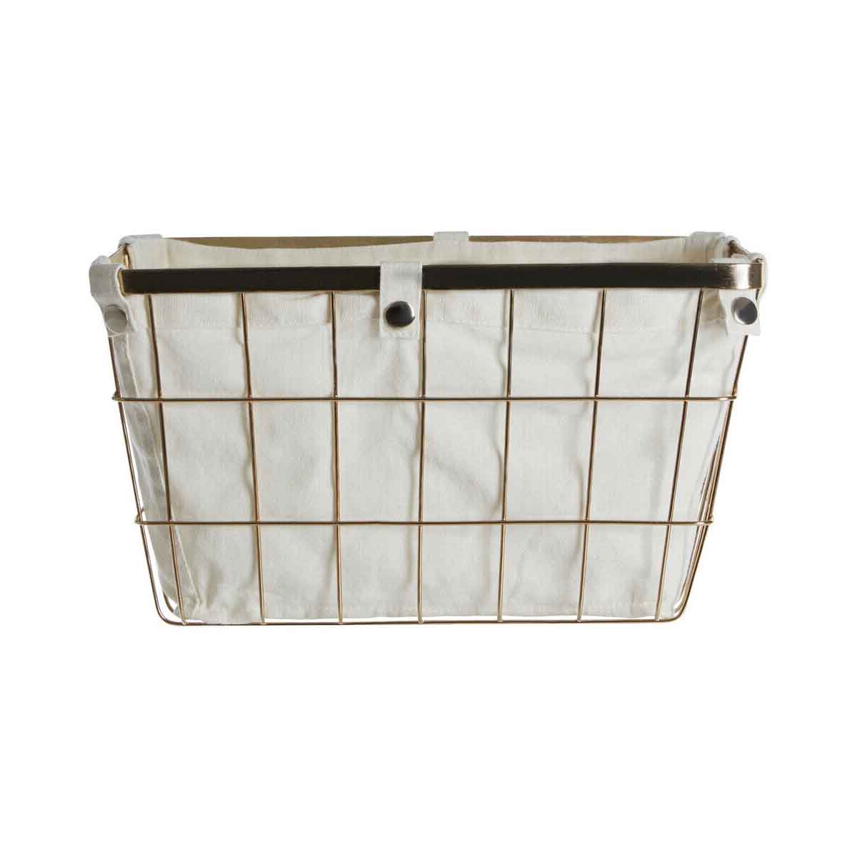 Harga Medium Gold Finish Iron Wire Storage Basket