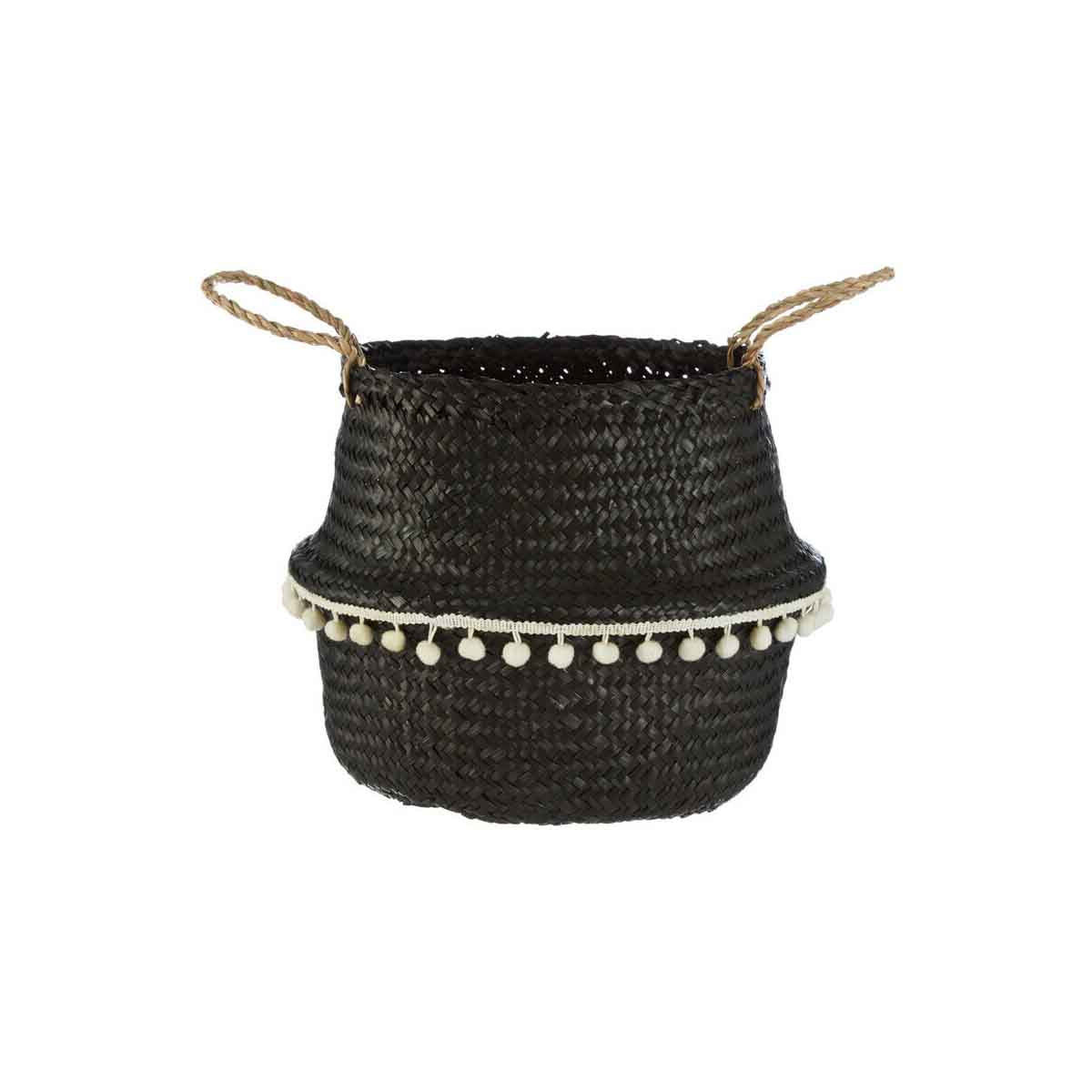 Small Black Seagrass Basket