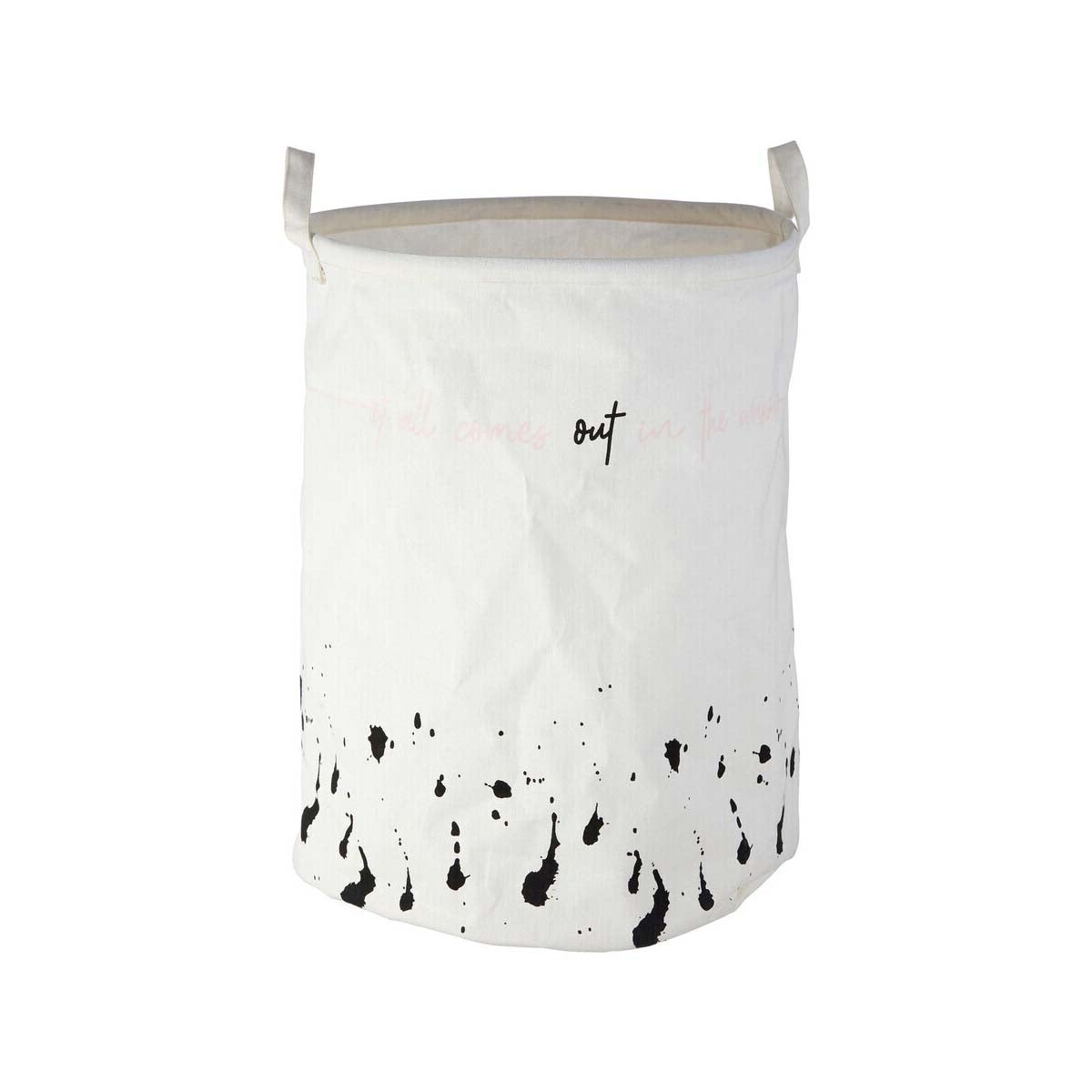 Speckled Fabric Laundry Basket