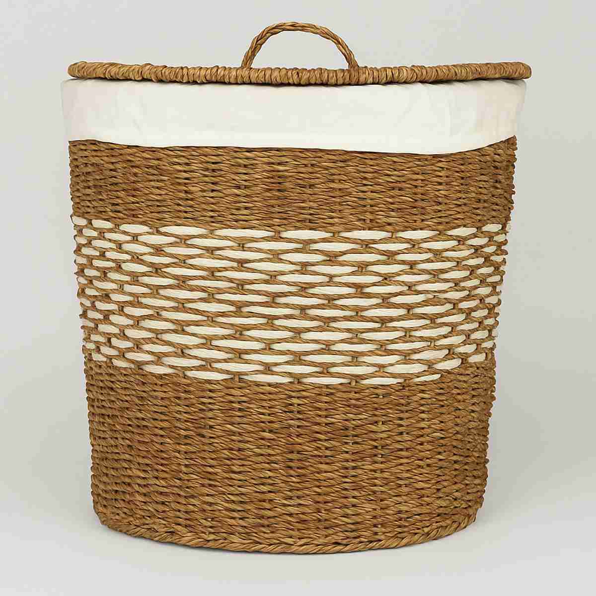 Oval Multi Seagrass Basket with Lid