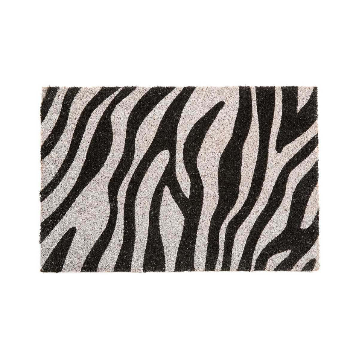 Filta Zebra Print Coir Doormat