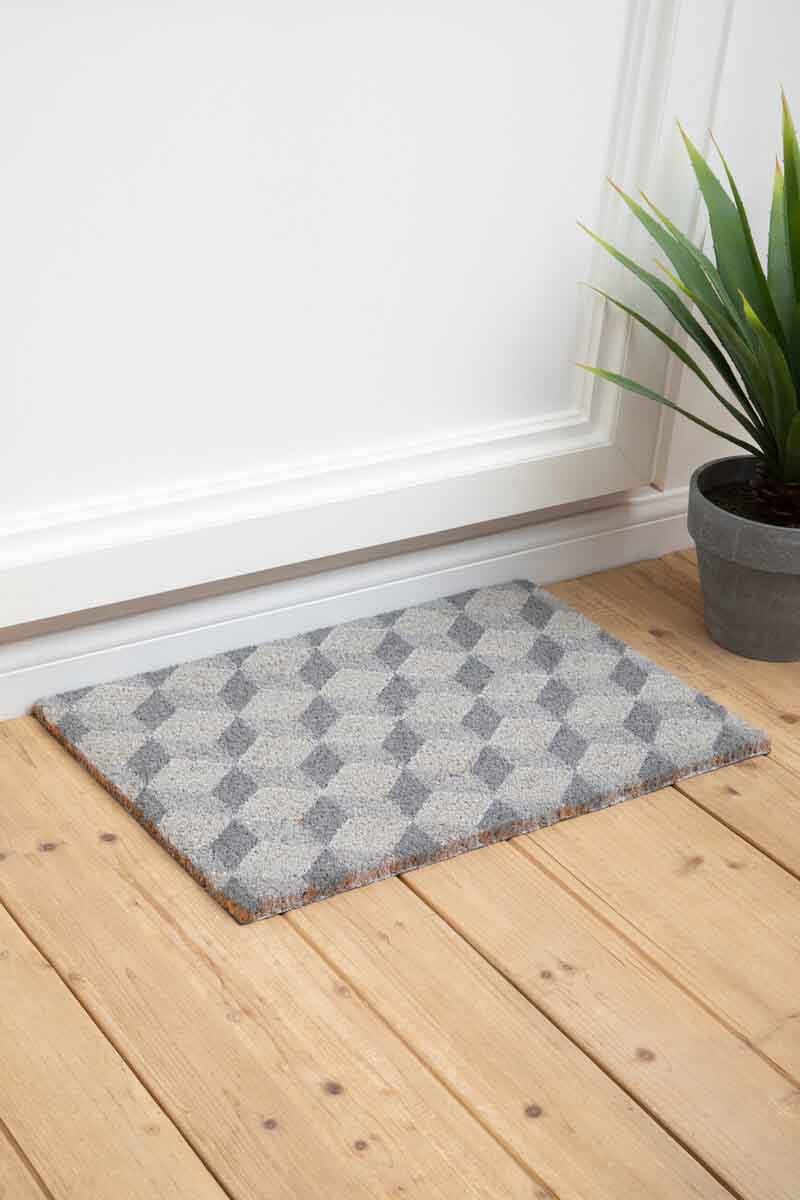 Filta Grey Cube Doormat