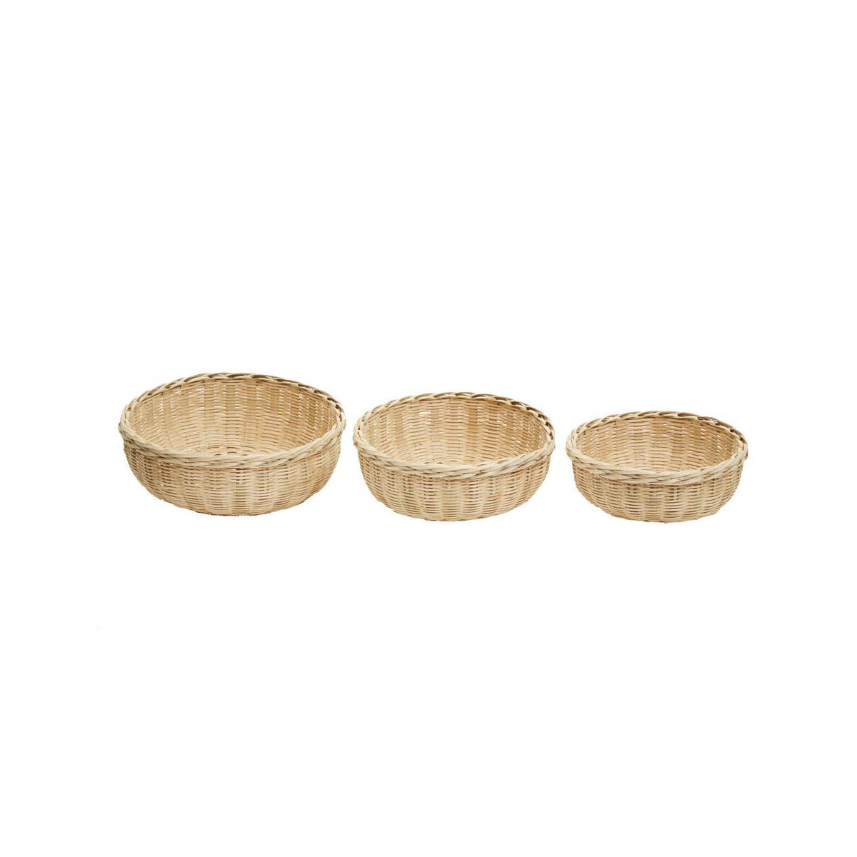 Lidi Set Of Three Bamboo Baskets