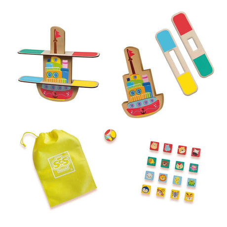 Wooden Balance Boat