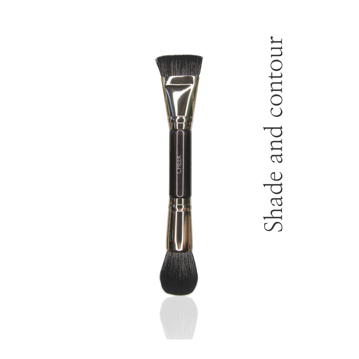 Double Ended Vegan Blusher & Bronzer Brush