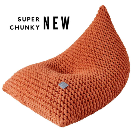 Chunky Knitted Bean Bag | PUMPKIN