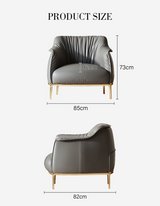Abelard Armchair, Leather