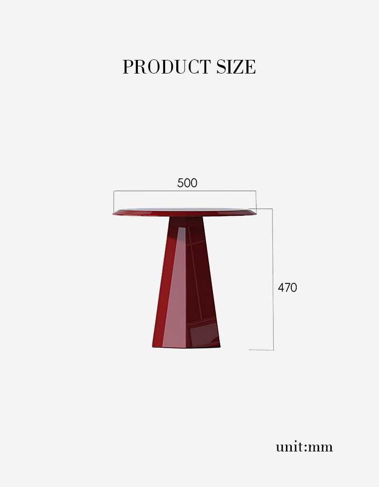 Abbott Side Table, Red