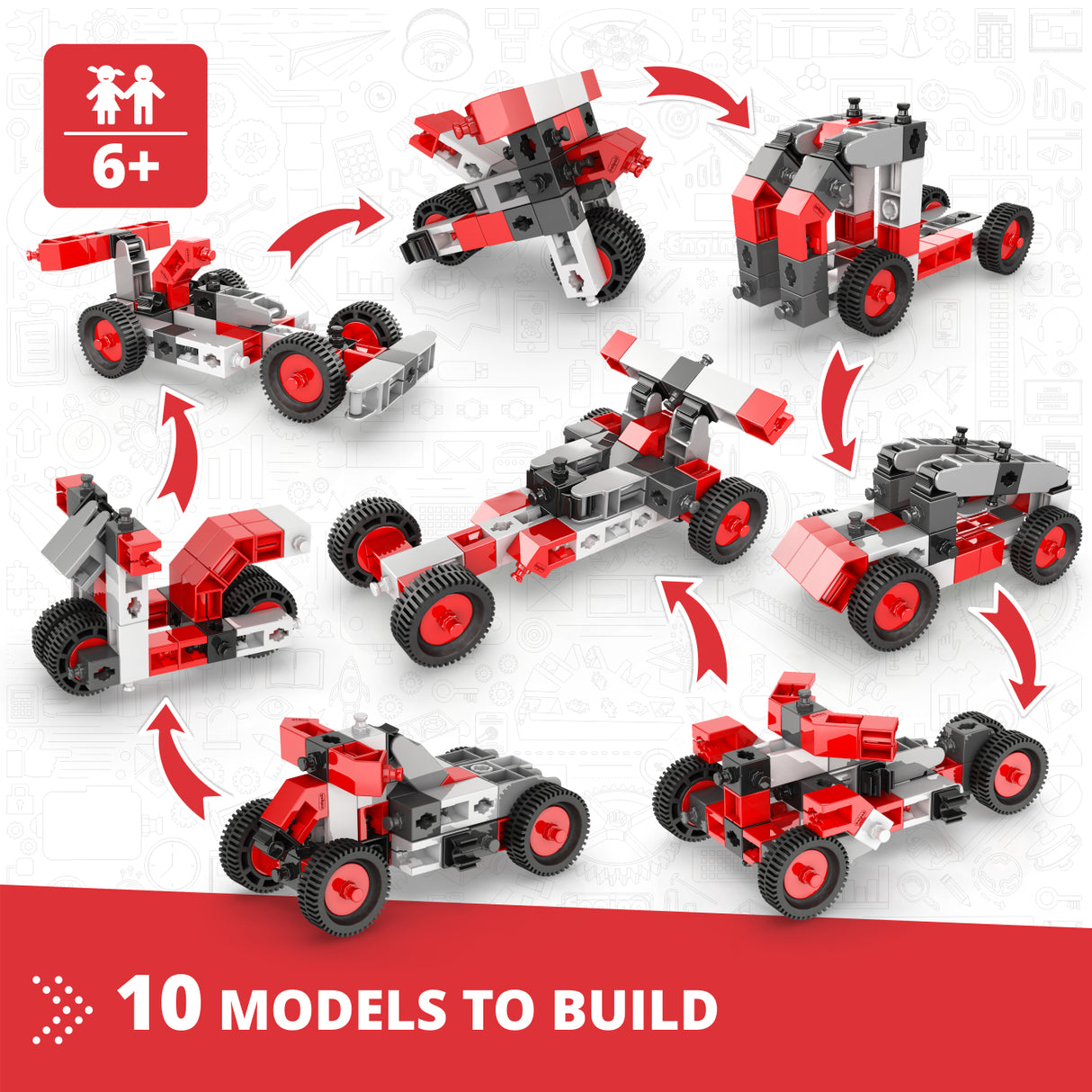 Engino Creative Builder: 10-in-1 Multi-Model Set