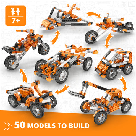 Engino Creative Builder: 50-in-1 Motorized Multi-Model Set