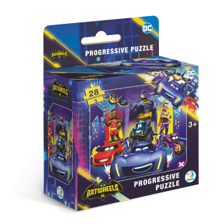 Dodo DC Batwheels 4-in-1 Progressive Jigsaw Puzzle Set