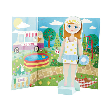 Wooden Magnetic Dress Up Doll - Elsie