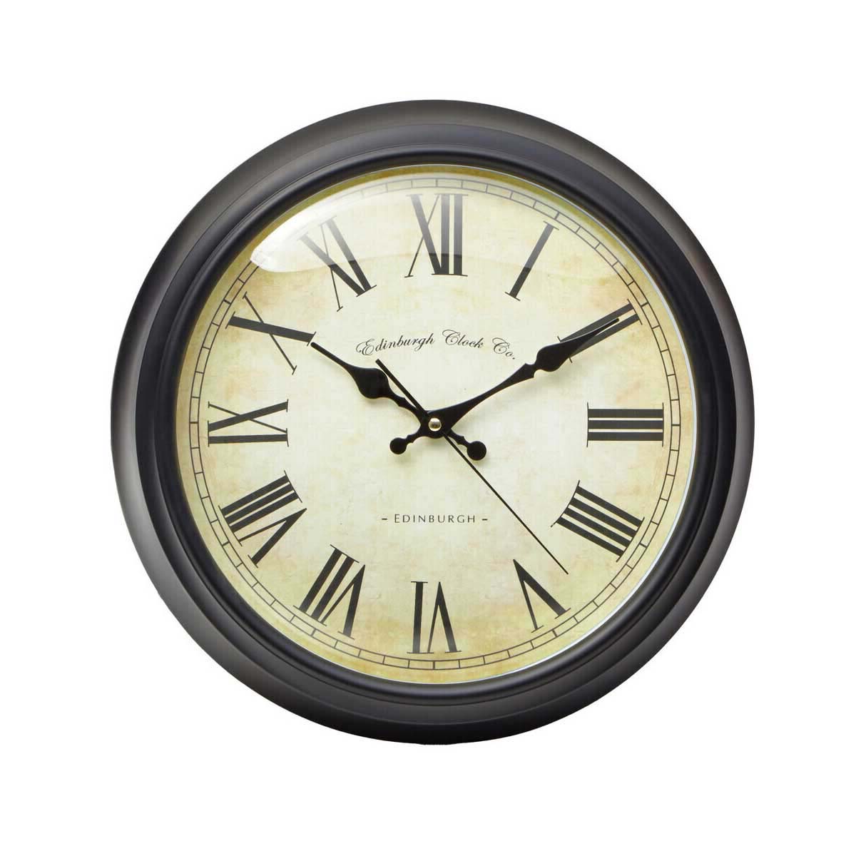 Robello Black Lined Rim Wall Clock
