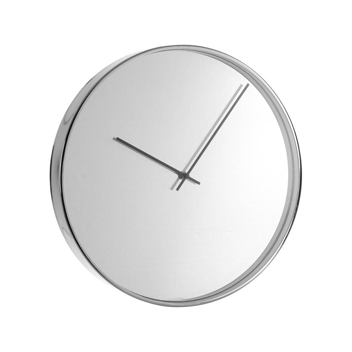 Bailie Chrome And Mirror Wall Clock