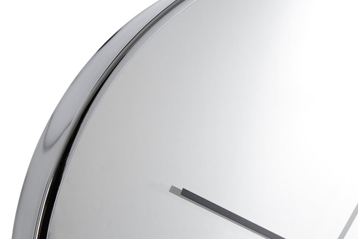 Bailie Chrome And Mirror Wall Clock