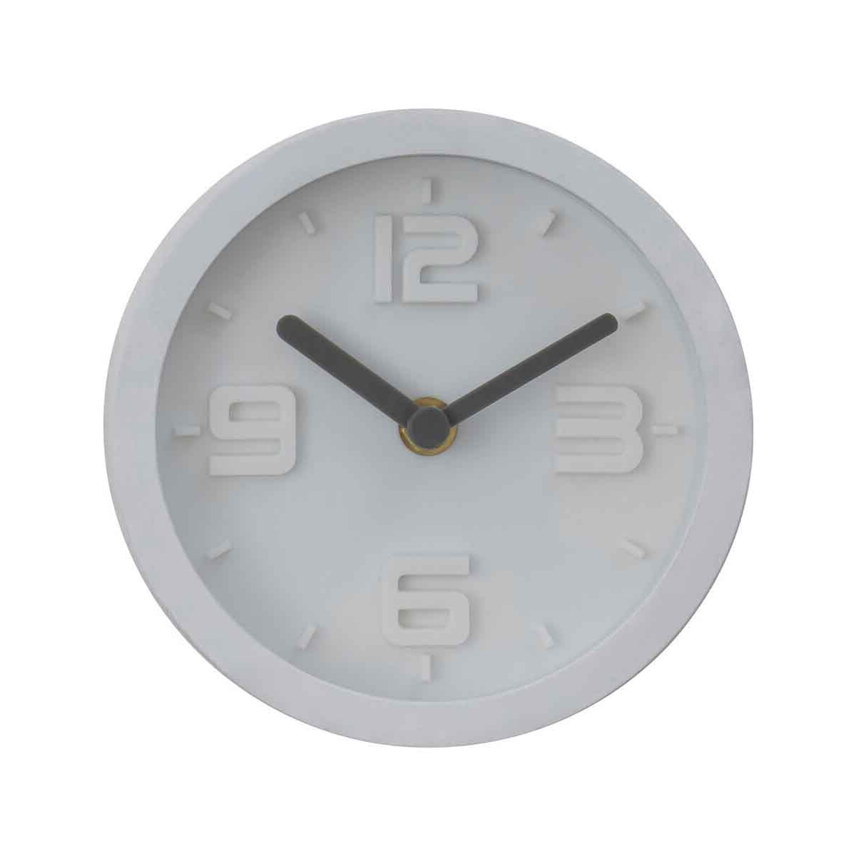 Elko White Finish Embossed Wall Clock